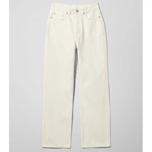 Jeans - Jeans från weekday, recycle creme vita 