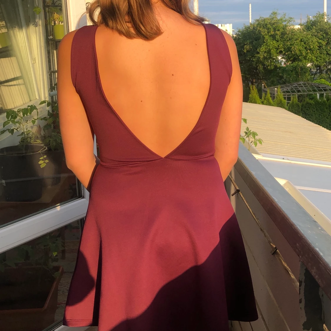 VINRÖD KLÄNNING - 91