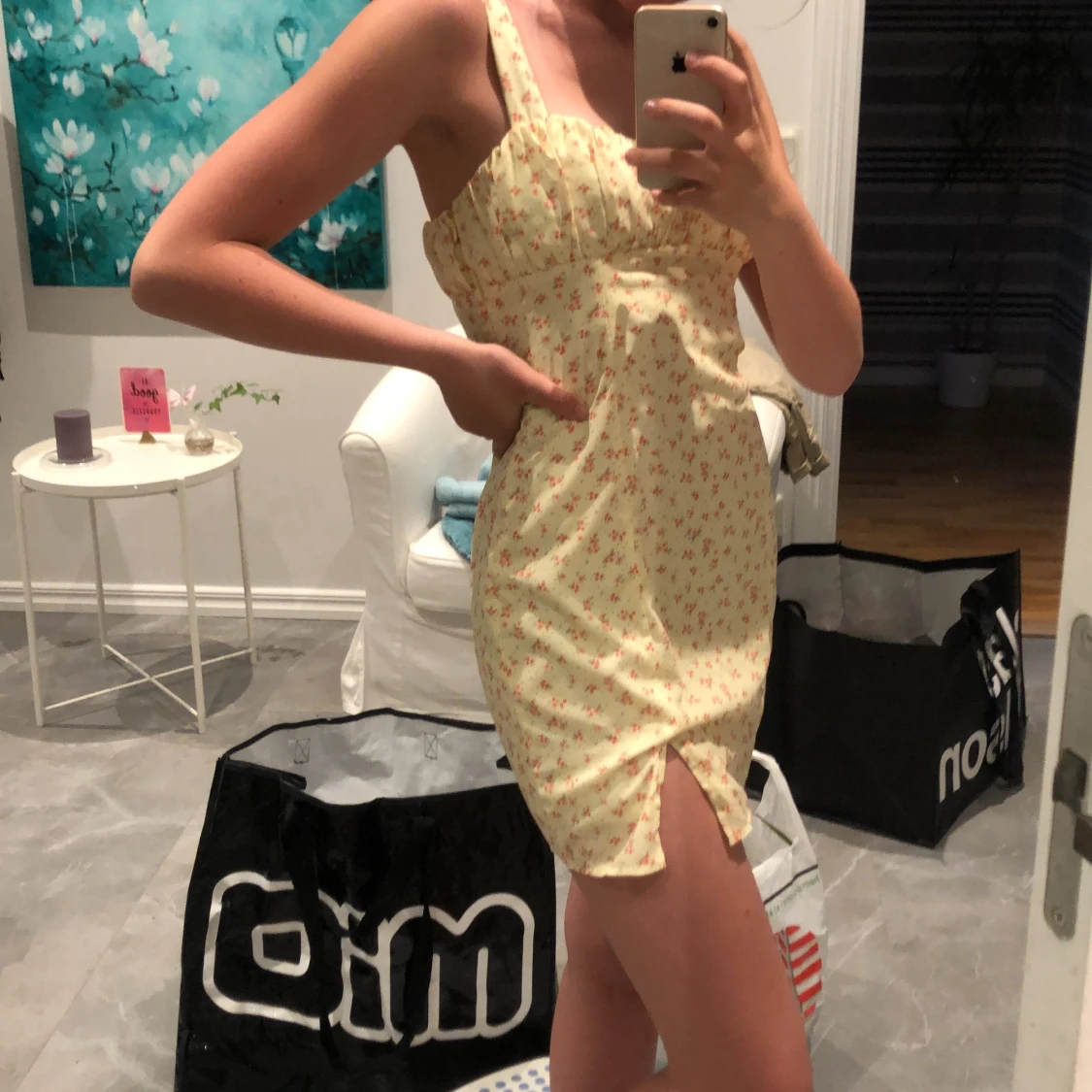 klänning med slit - 91