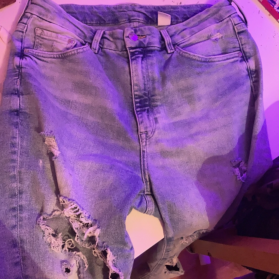 ripped skinny high waisted jeans - 90