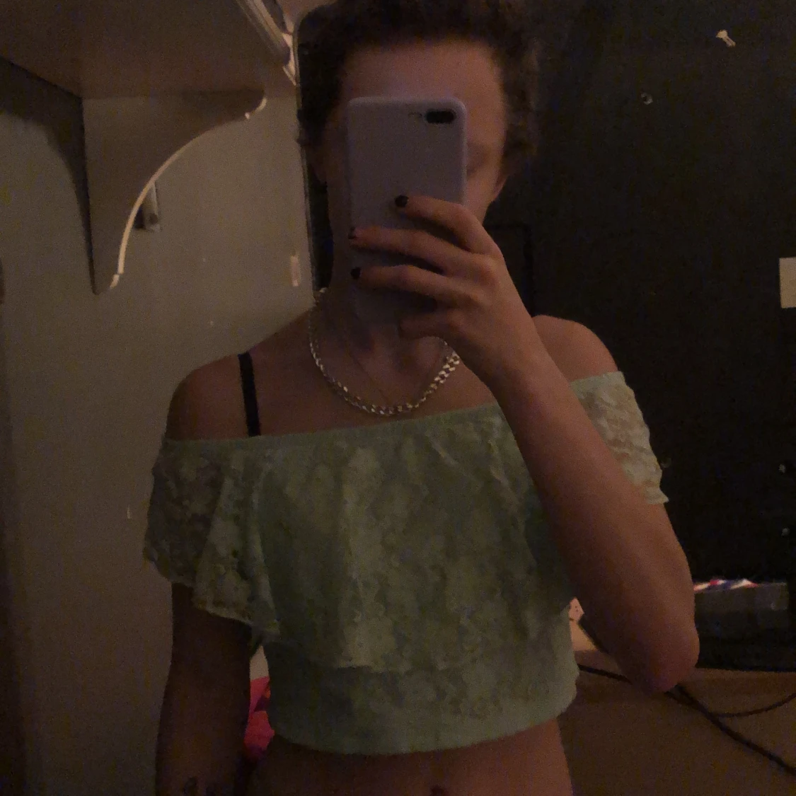 magtröja spets från hm storlek L  - 90