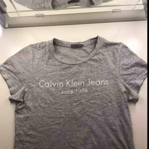 Calvin Klein t-shirt grå. Knappt använd, säljer pga inte riktigt min stil längre, men superfint skick!