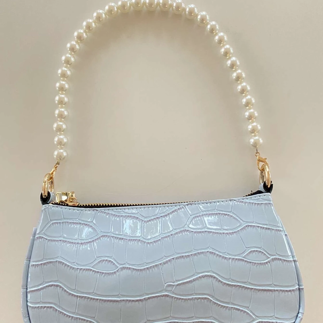 Blå väska med avtagbara band - 90