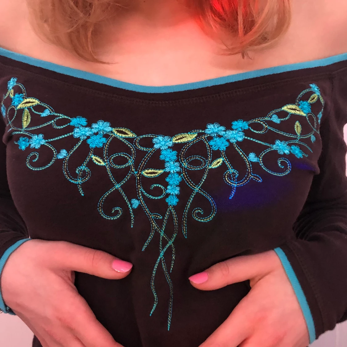 Off shoulder tröja  - 90