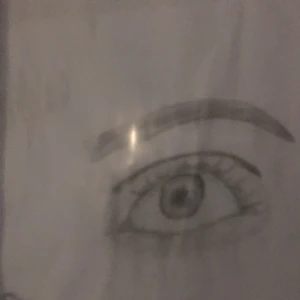 En ög tavla,självritad  - 30cm lång 1 år gammal handgjord 