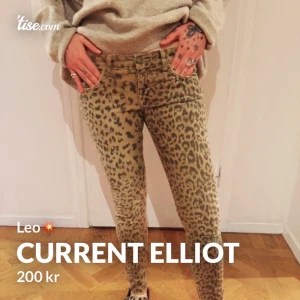 Current&Elliot leopants 💥 - Knappt använda! Strl 27! SÅ FINA!! 🙏🤍 Frakt 66:-/hämtas på Värmdö! 