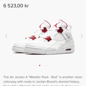 Air Jordan retro 4 metallic red - Säljer mina air jordans 4 som jag köpte när de kom ut 2020. Nästan oanvända con:8/10 (pris kan diskuteras) 