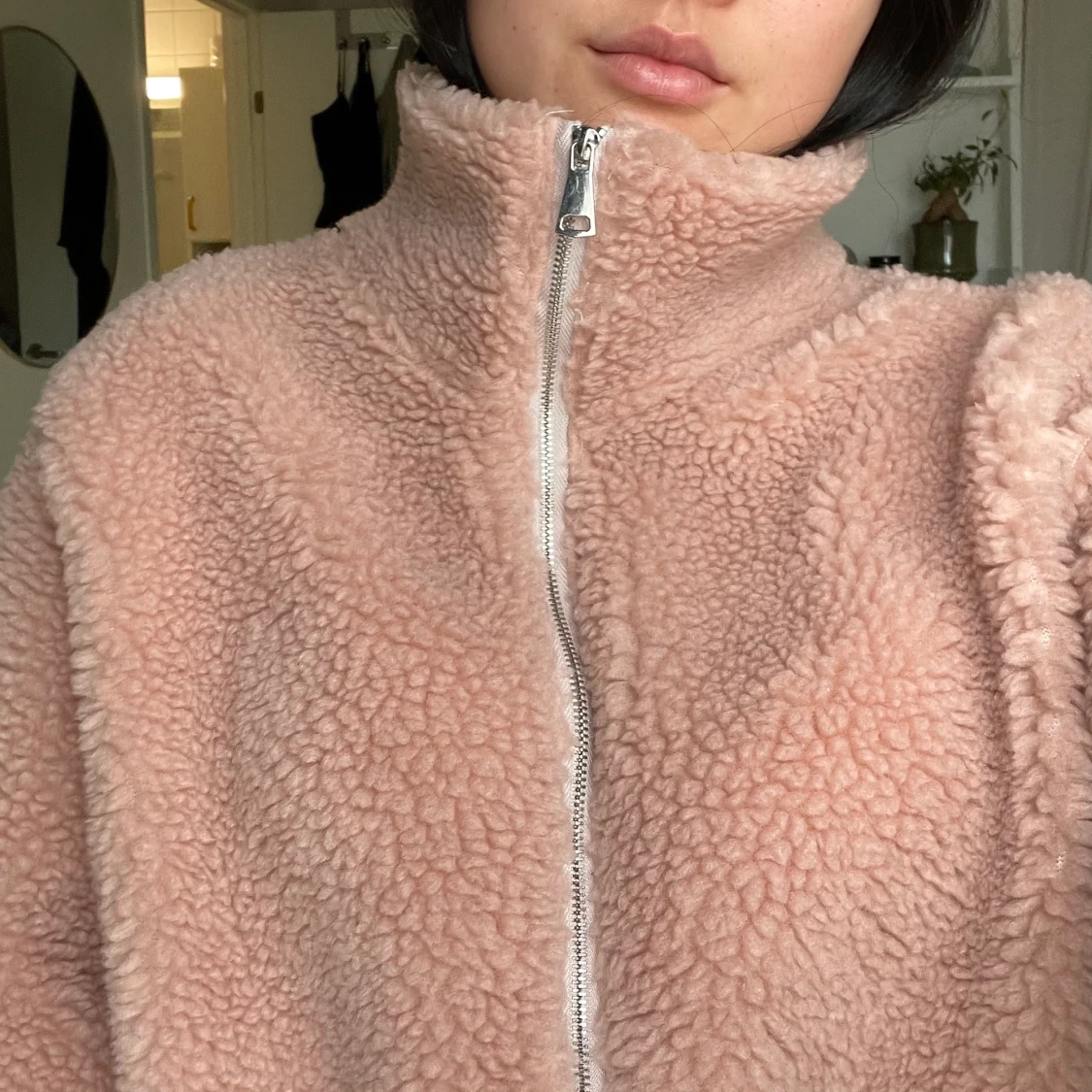 Teddyfleece jacka fr. Size & Needle strl. M/L 