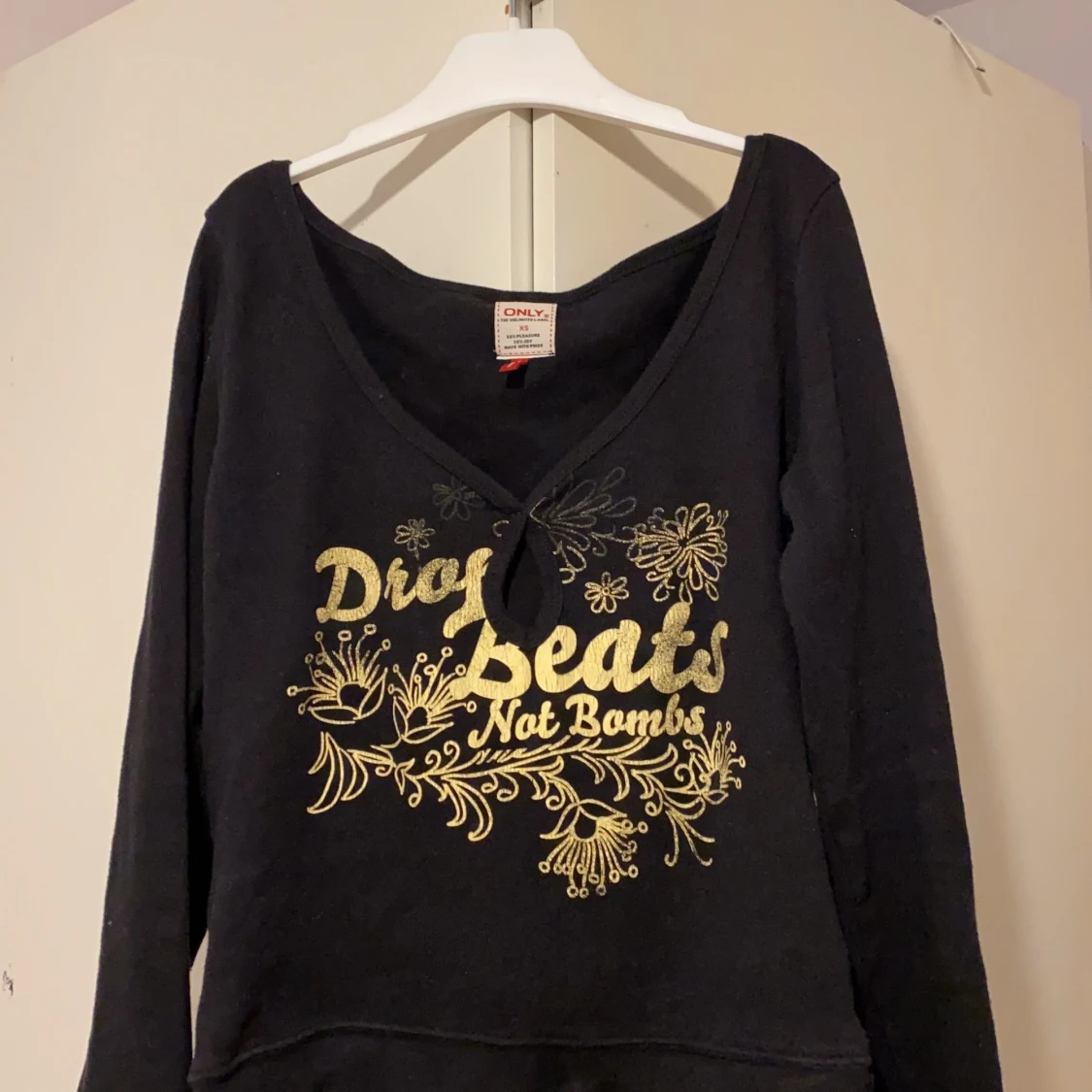 Svart långärmad tröja - 90