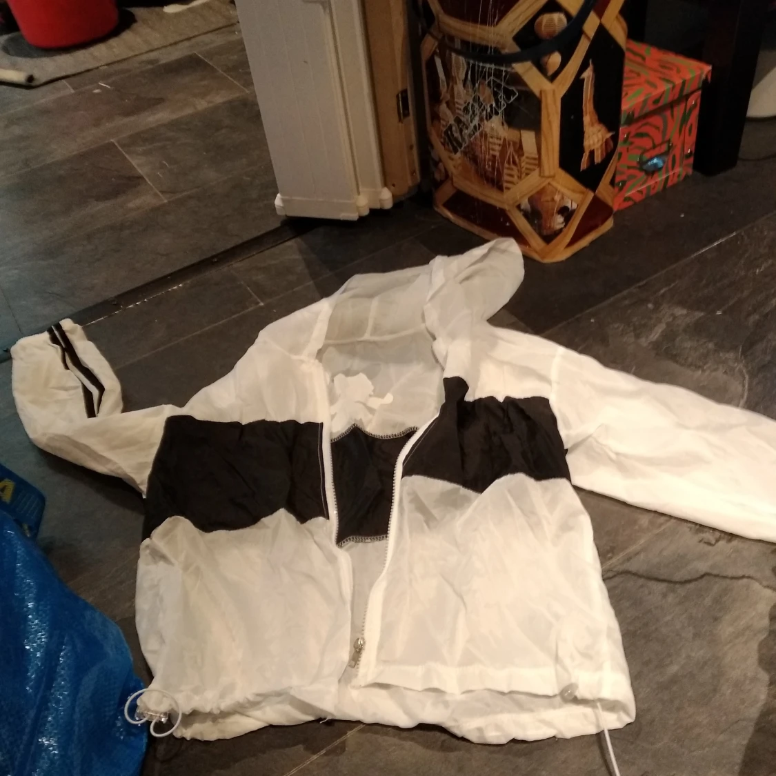 Genomskinlig jacka med Kalle anka på