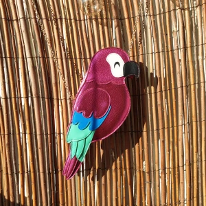 Parrot bag - super cute pink parrot clutch bag - worn once 