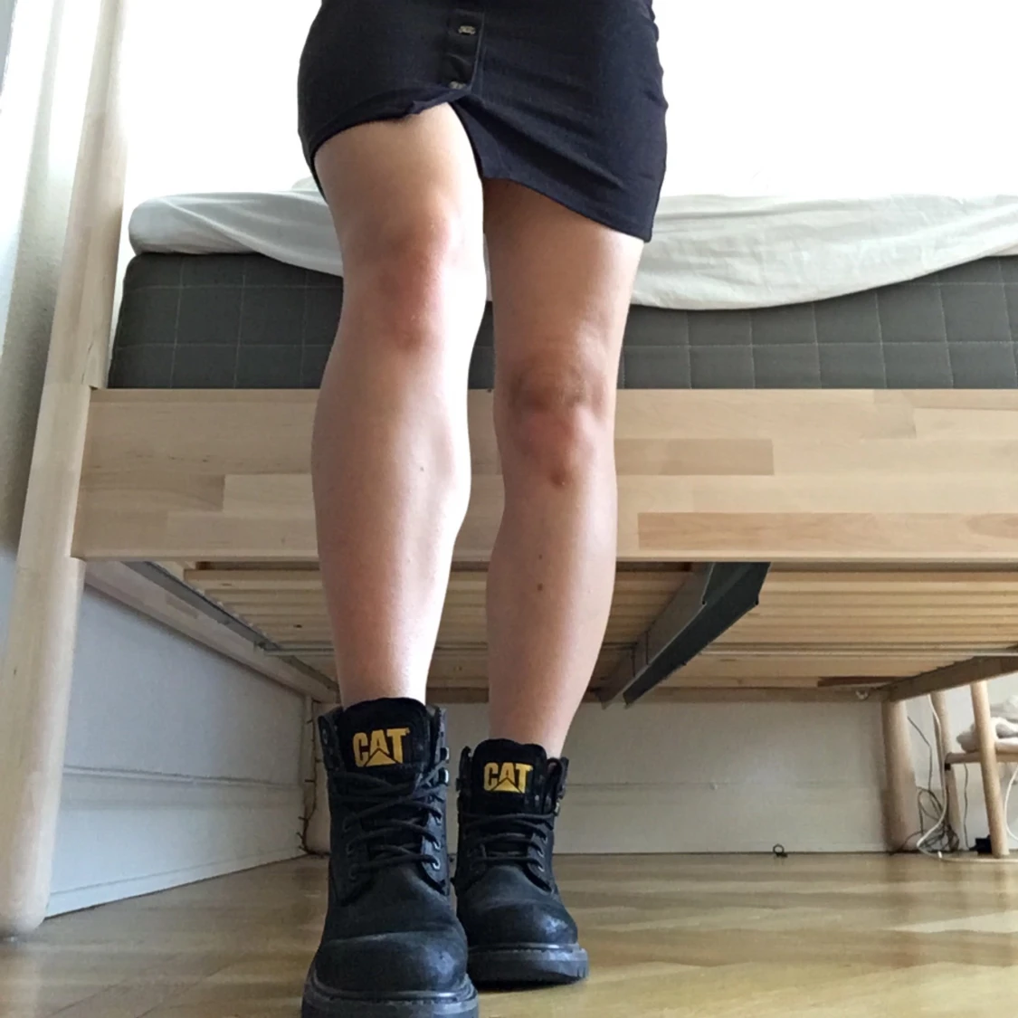 Caterpillar kängor i mocka