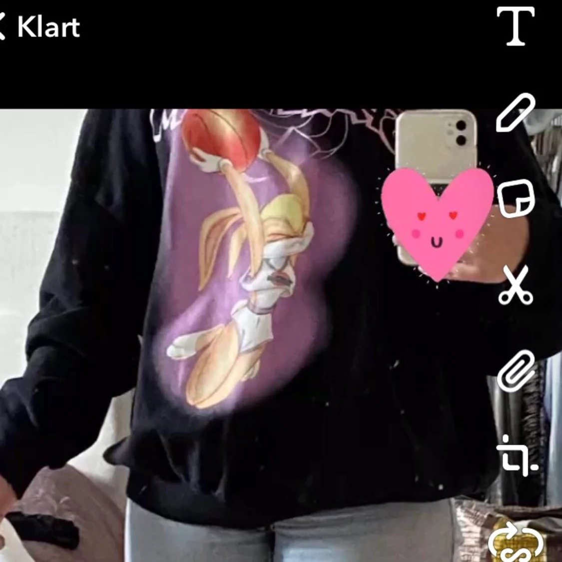 space jam sweatshirt, storlek S - 90