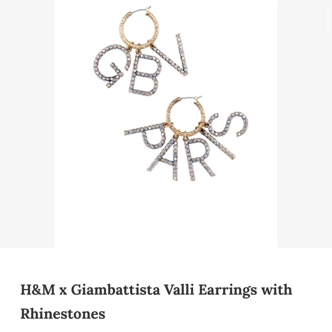Örhängen Giambattista X Valli H&M