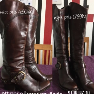  - Äkta läder några gånger använda o inget är fel på dom utan dom är perfekta men har för många så säljer dom  Ny pris 1799kr Mitt pris 450