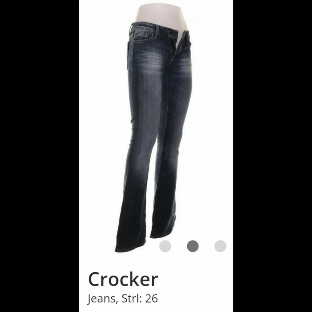 Crocker jeans i modellen pep boot. Superbra skick. Storlek 26/32. Nypris 800 säljs för 100. . Jeans & Byxor.