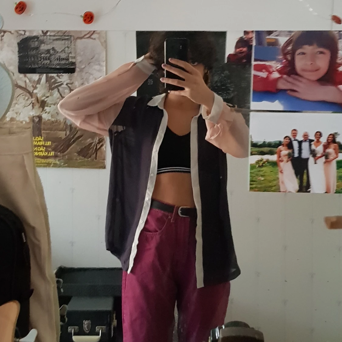 Blus i pastellfärger