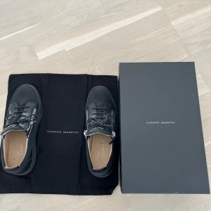 Svarta sneakers från Giuseppe Zanotti - Säljer ett par svarta sneakers från Giuseppe Zanotti, sparsamt använda och bra skick. Säljer dem nu för att jag vill testa något nytt. Hör av er vid frågor !!