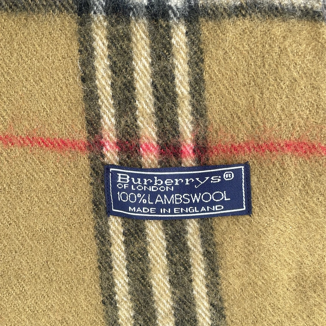 Beigebrun burberry halsduk - 1