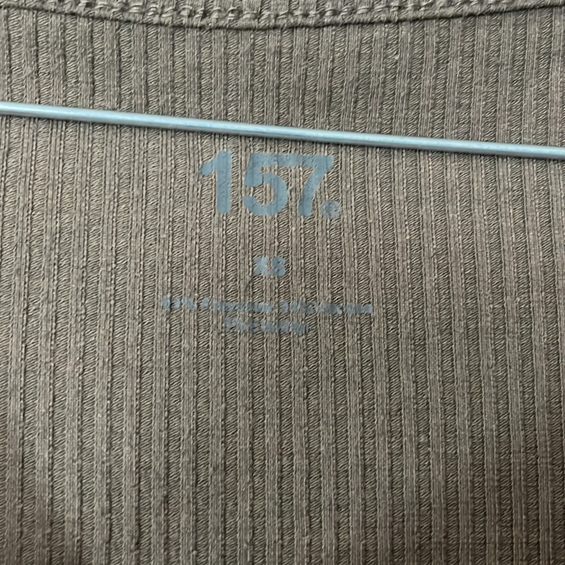 Brun ribbad långklänning från 157 - 1