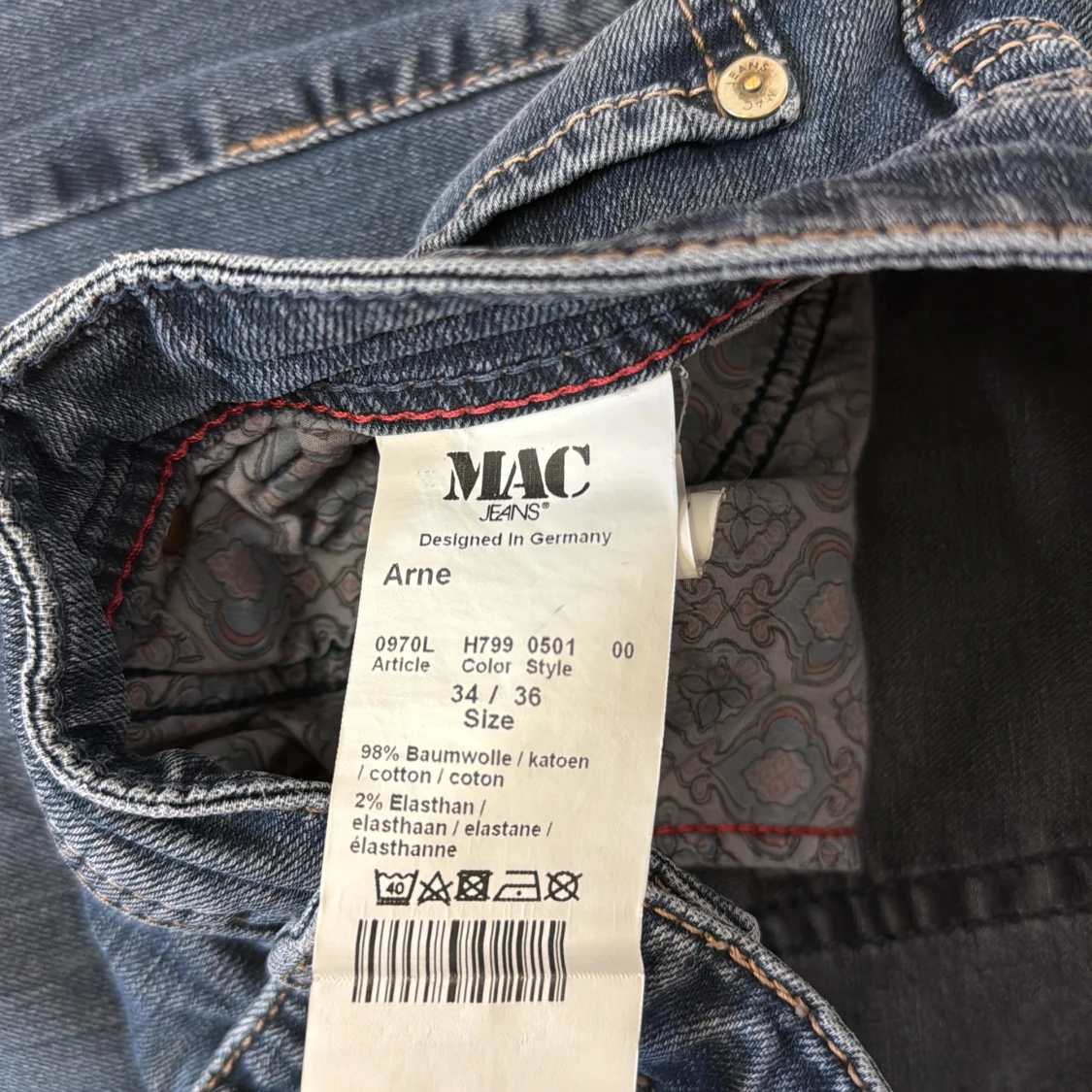 Blå jeans från MAC Jeans Arne - 3