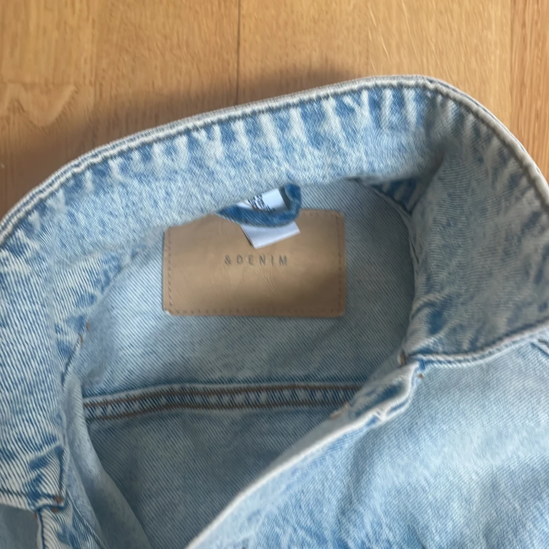 Ljusblå jeansjacka från A Denim - 1