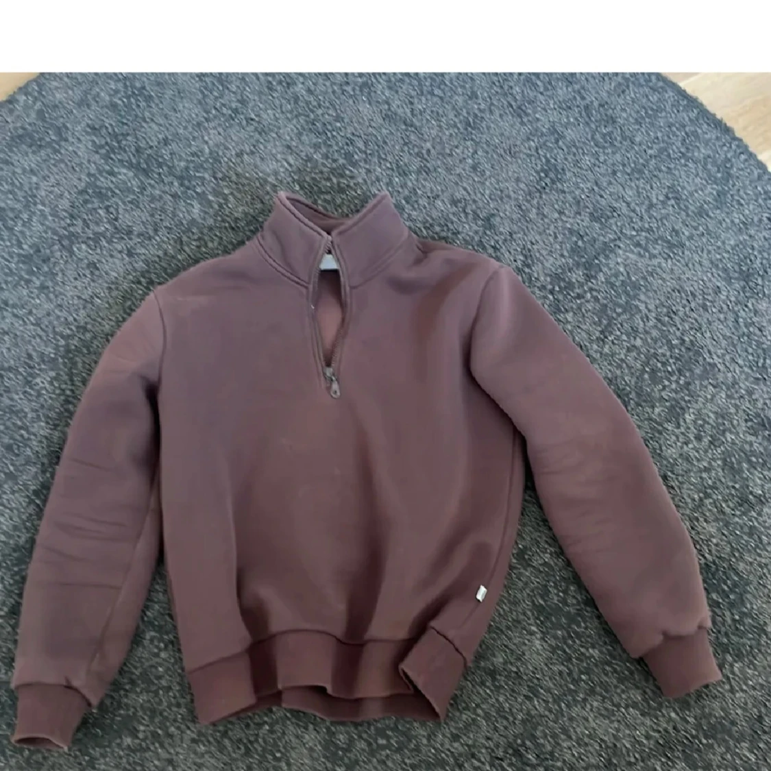 Brun halvzip tröja från Grunt