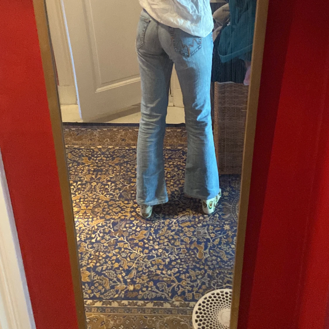 Lågmidjade bootcut vintage jeans  - 1