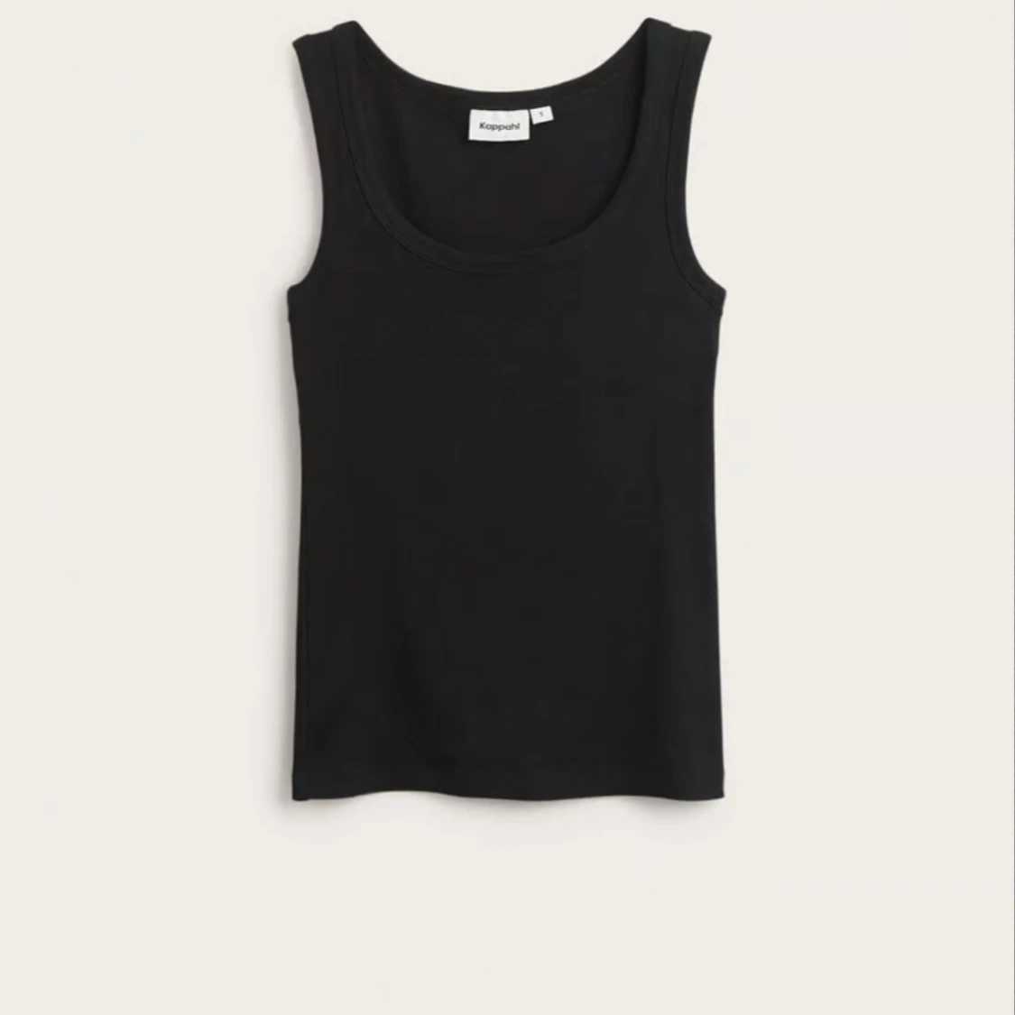 Svart ribbad linnetopp från Kappahl - 2