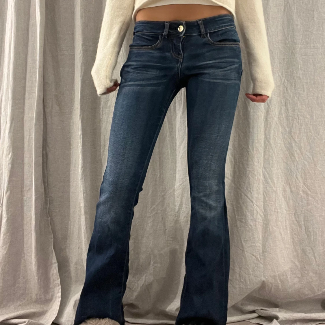 Lågmidjade bootcut jeans