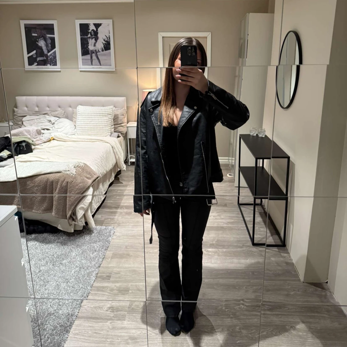 Svart skinnjacka - 1