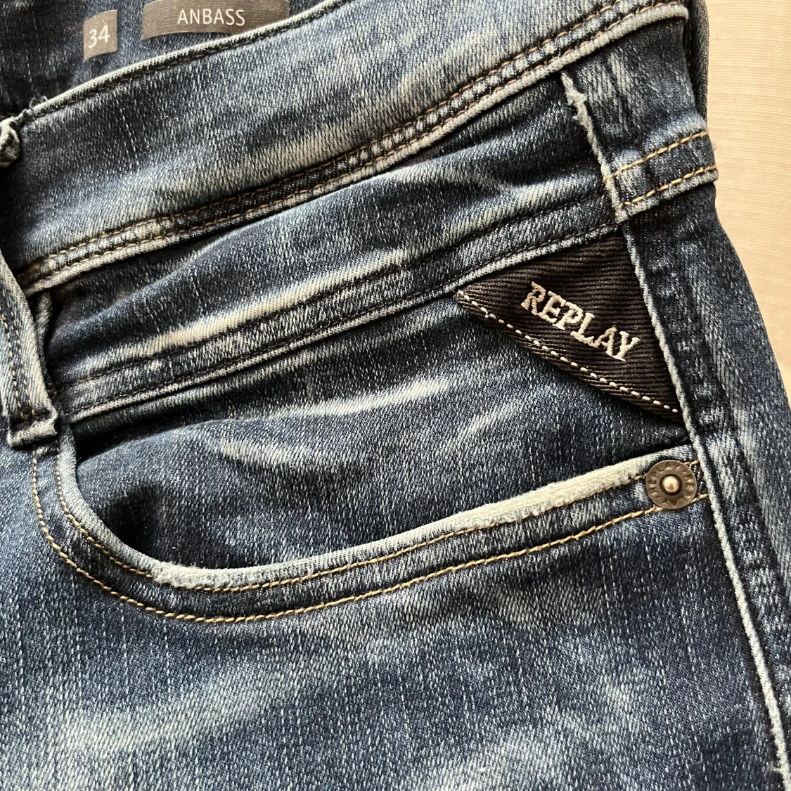 Replay Hyperflex Anbass jeans blå - 4
