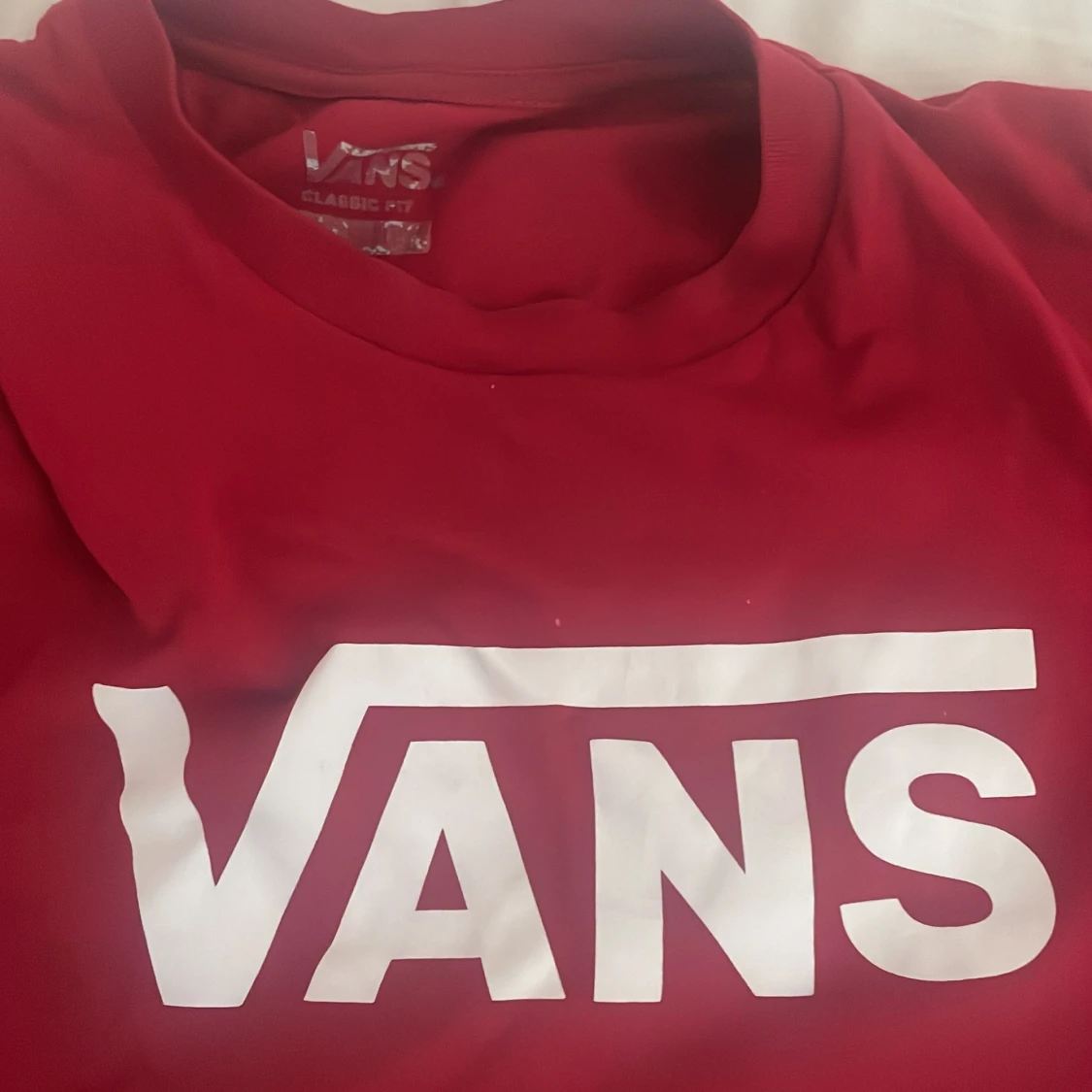 Röd Vans t-shirt med logga - 1