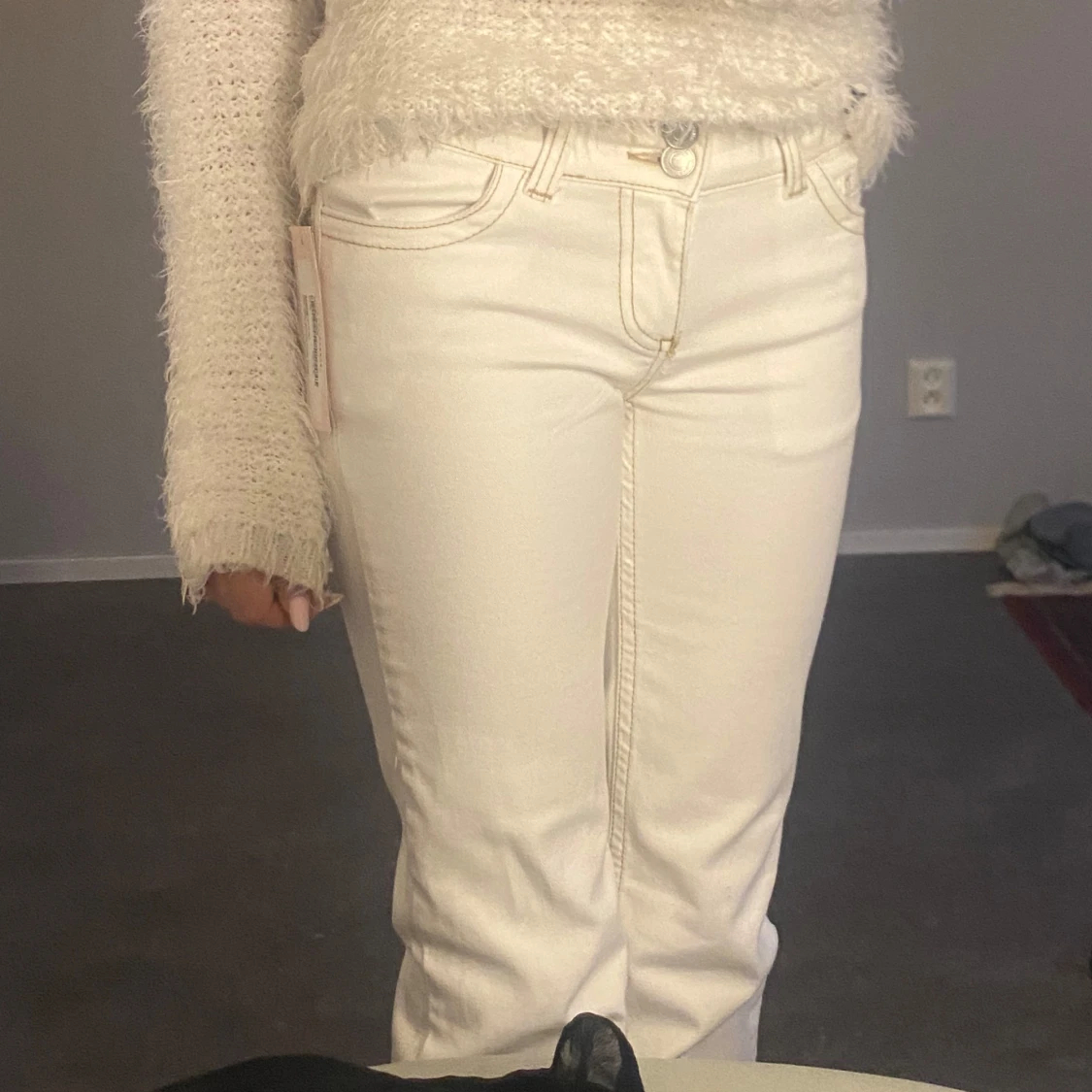 Oanvända vita jeans från Nelly❤️  - 1