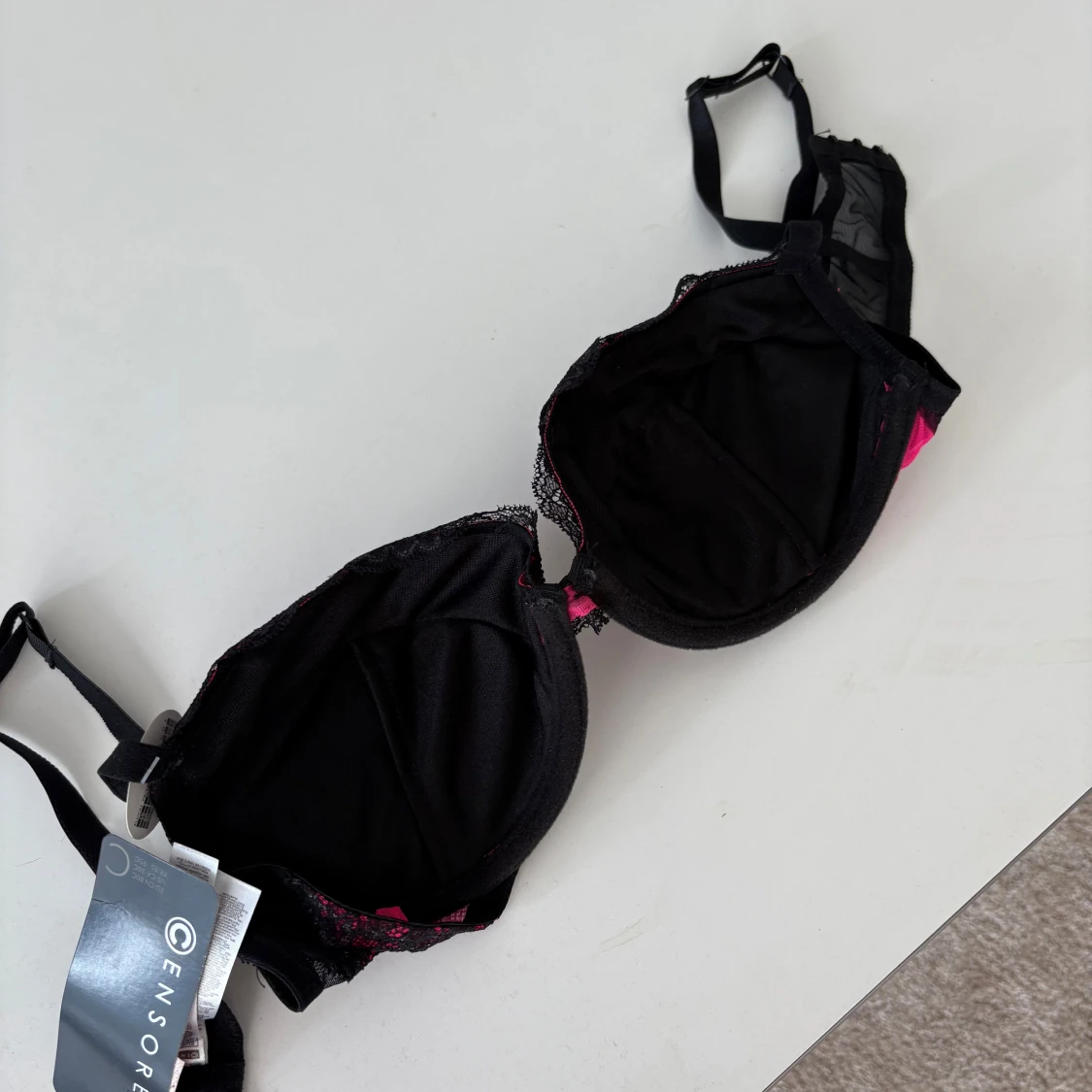 Svart och röd push-up bh från Censored - 3