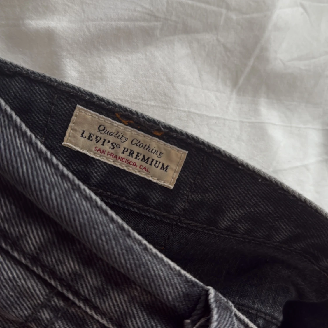 Levi's 501 svarta jeans, high waist - 3