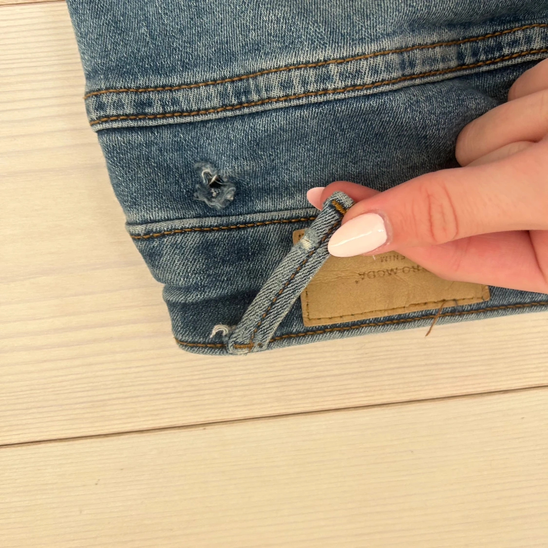 Blå bootcut jeans från Vero Moda - 3