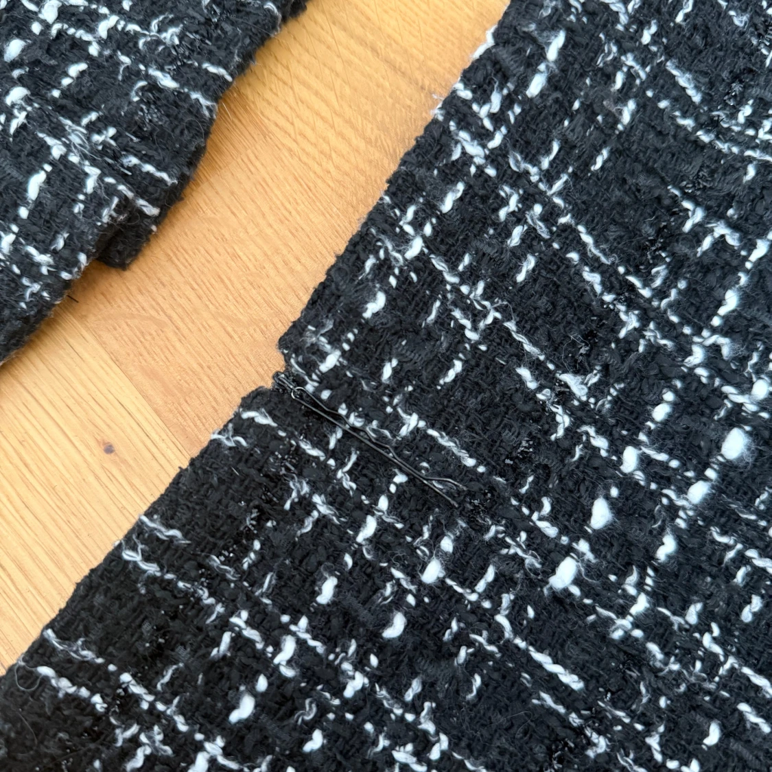 Svartvit rutig tweed kostymset - 3