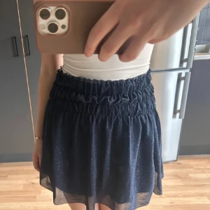 Mörlblåglitter kjol från Zara - Supersöt mörkblåglitter kjol. Köptes hår på plick men har aldrig använt den så den ser ut som ny! 