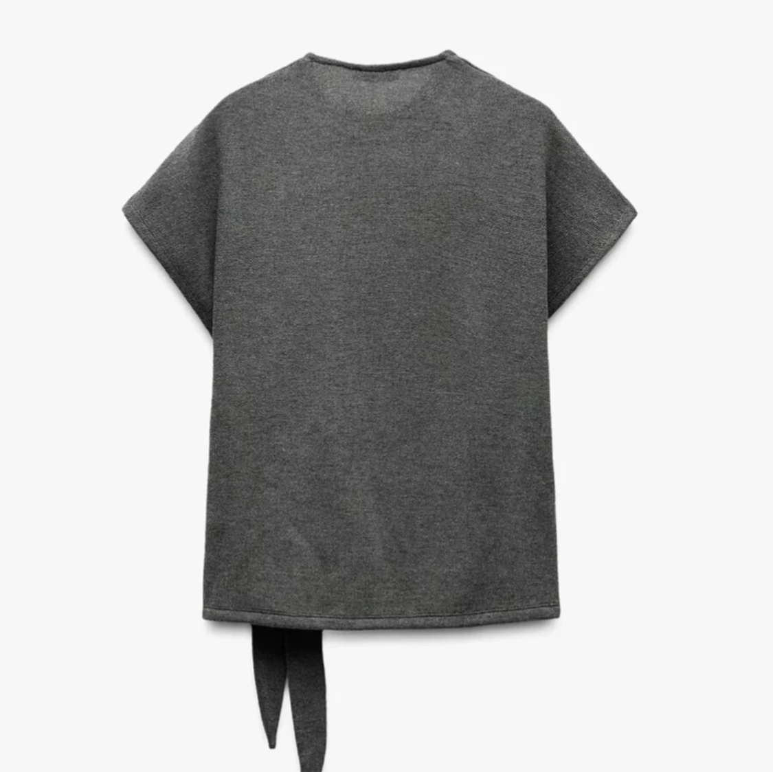 Grå topp med knytband i sidan - 1