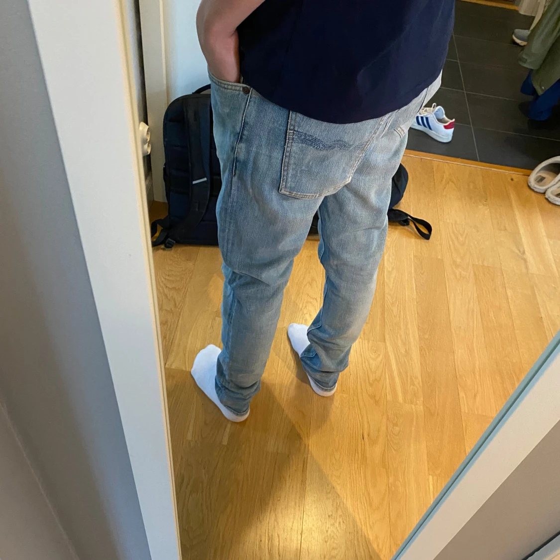 Ljusblå Nudie Jeans - 1