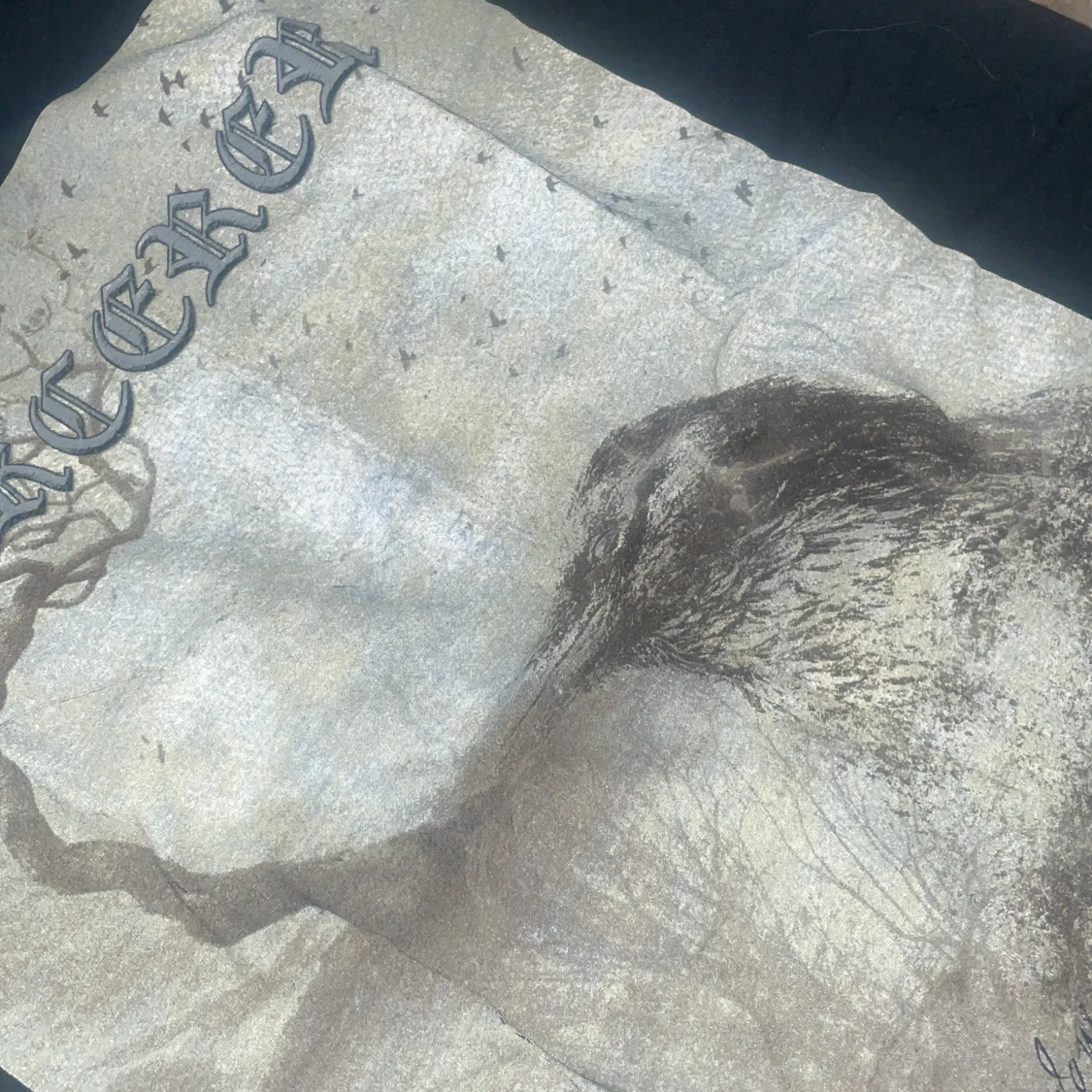 Svart band-tshirt med tryck från Gildan - 3