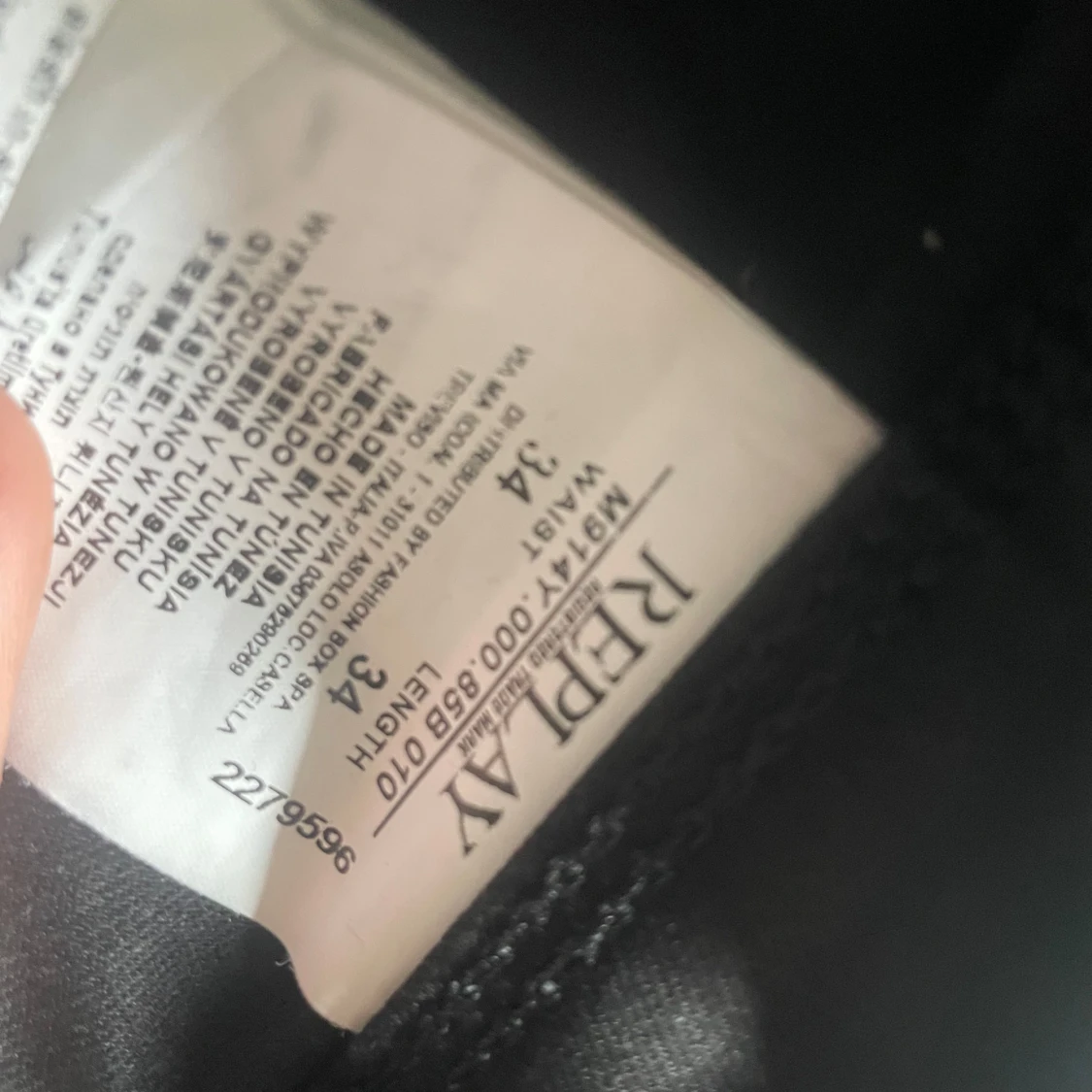 Svarta Replay Anbass jeans - 4