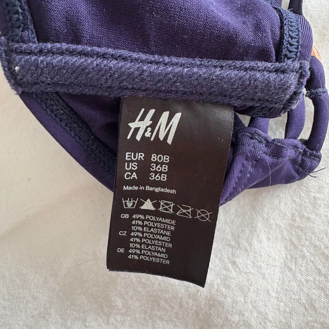 Mörkblå bikiniöverdel från H&M - 2