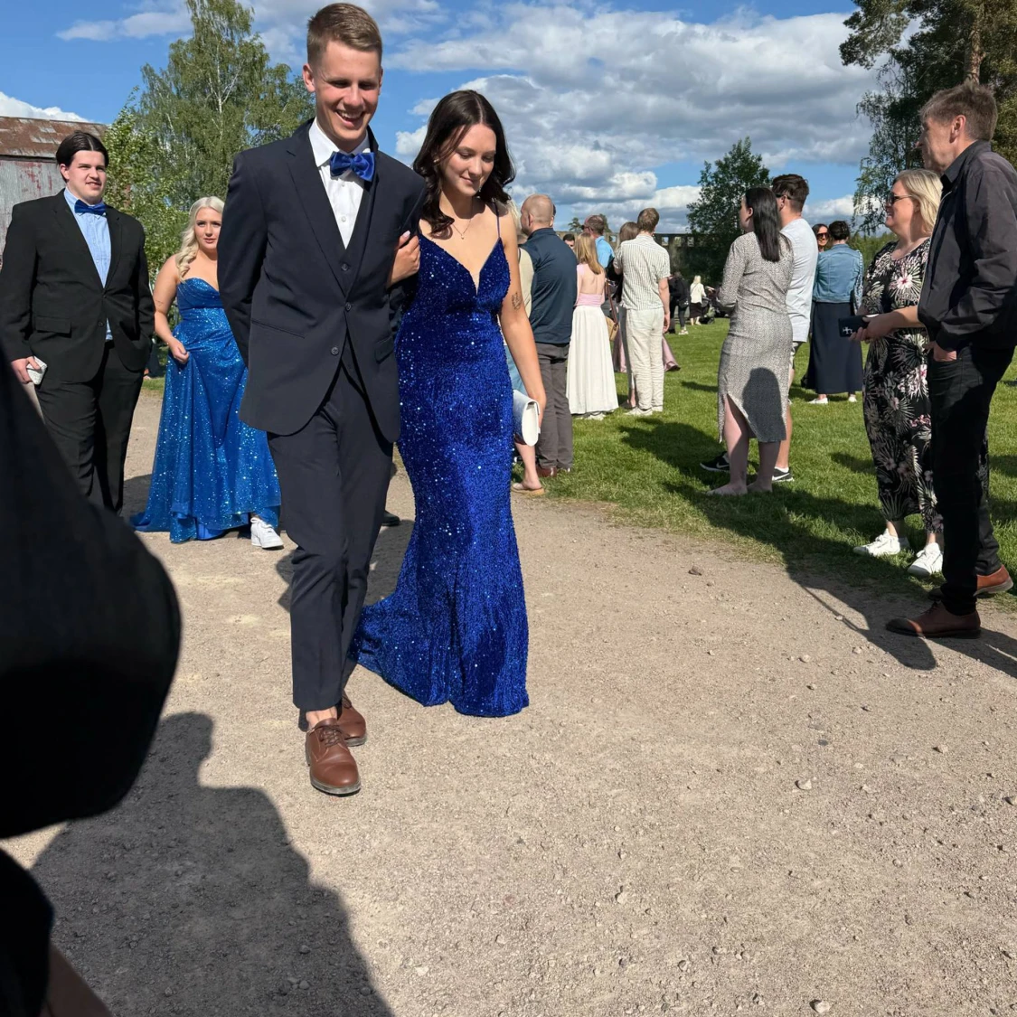 Blå balklänning - 2