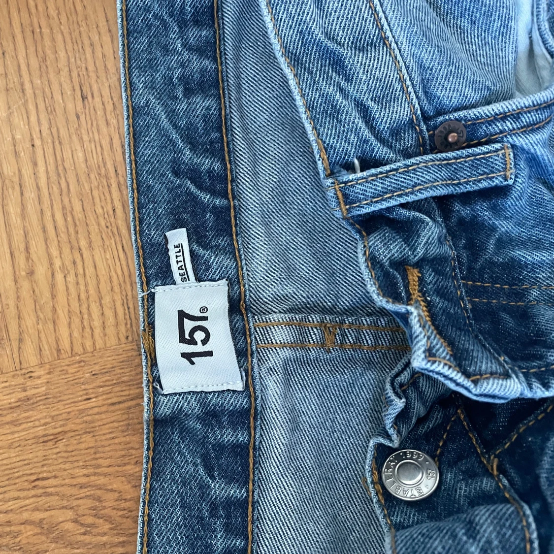 Blå jeansbyxor från 157 - 2