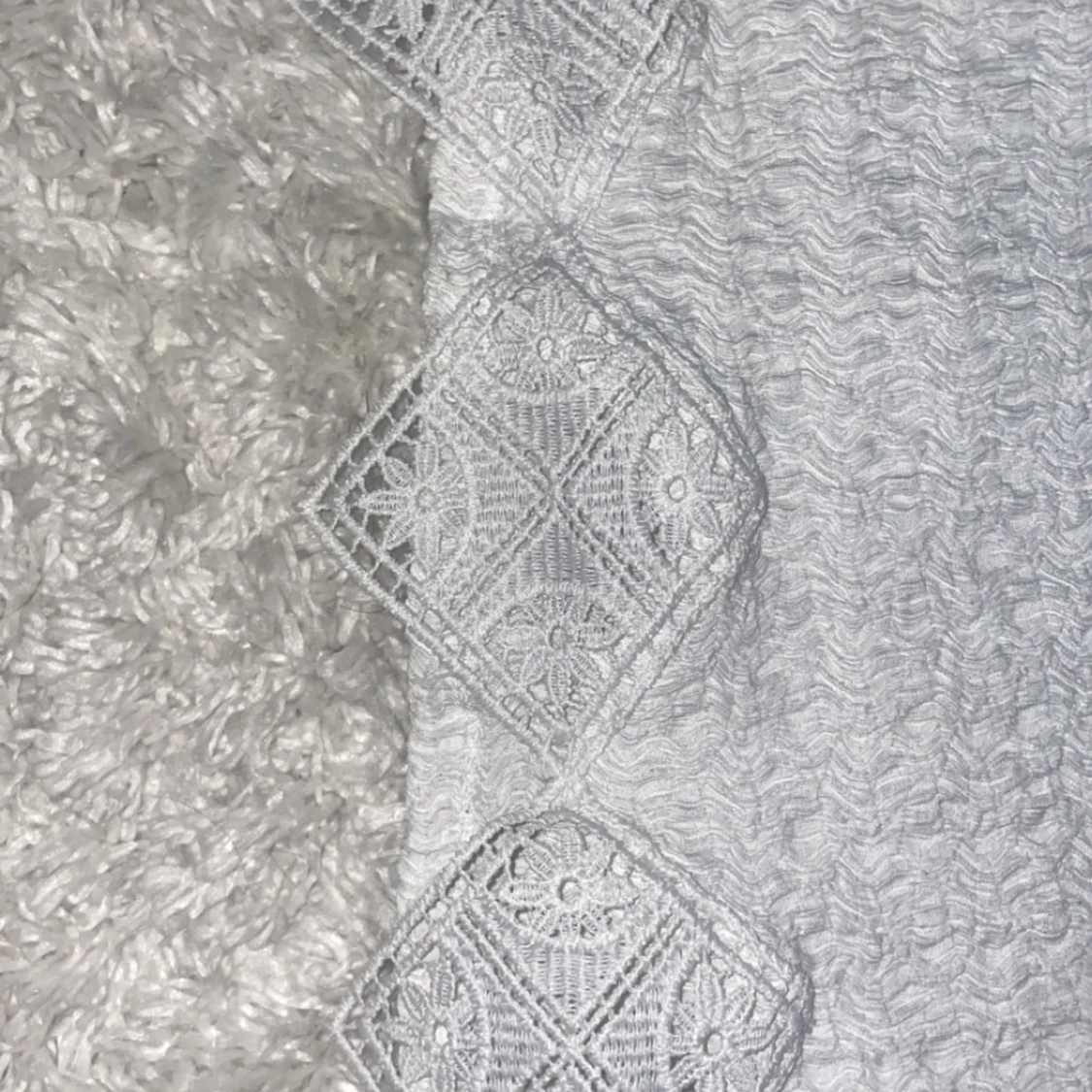 Vit blus med spetskant från Zara - 3