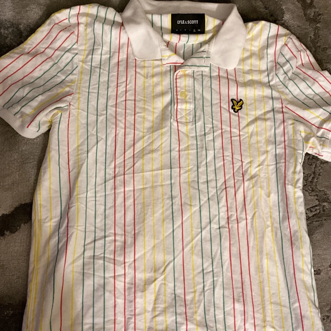Randig pikétröja från Lyle & Scott