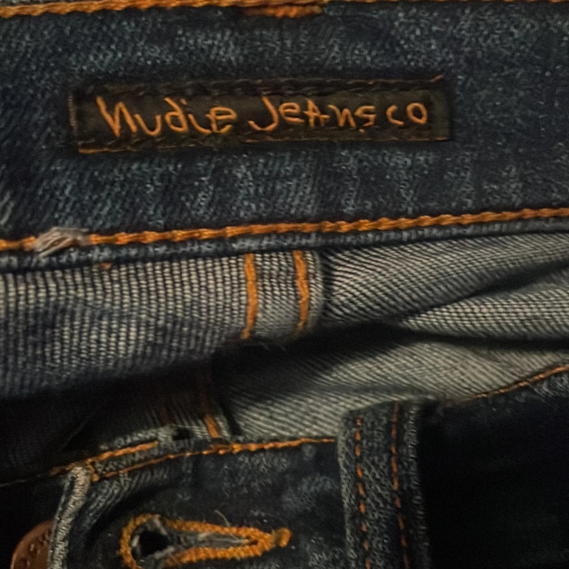 Blå slim jeans från Nudie Jeans - 4