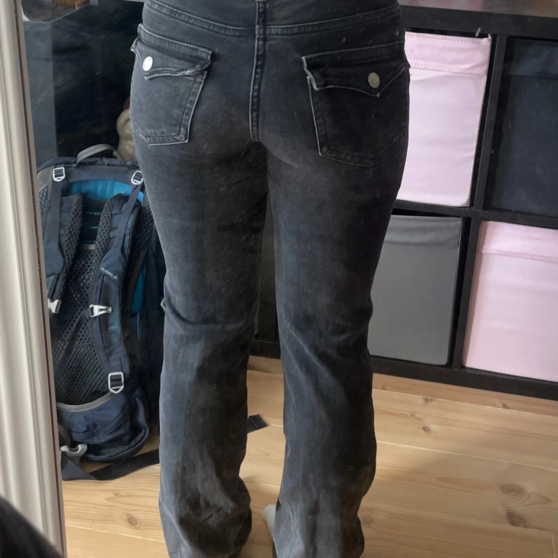 Bootcut jeans i svart från 157, XXS - 1